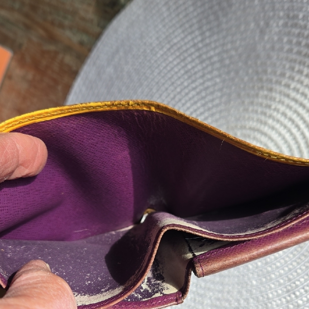 Louis Vuitton Yellow Leather Wallet - Picture 4 of 15